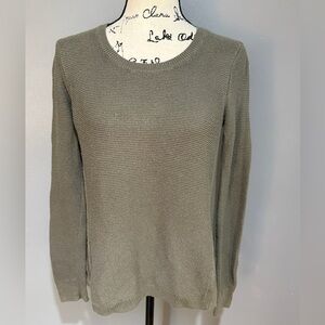 Madewell Olive Green Scoopneck Knit Sweater